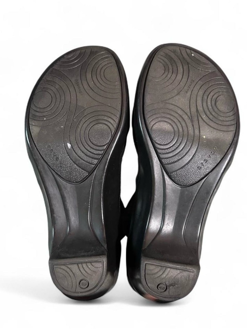 Y2K 2000s Chunky Maryjane Shoes Wedge Heel Black Coquette Whimsigoth - Picture 8 of 8